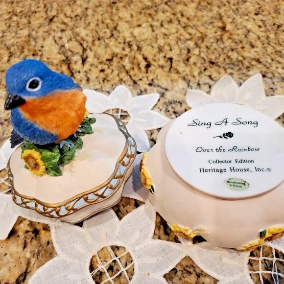 Sing A Song Music Trinket Box Over The Rainbow Heritage House Collector Edition - Picture 5 of 5
